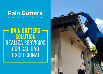 Instalacin de Canaletas Para lluvia Trabajador de Rain Gutters Solution