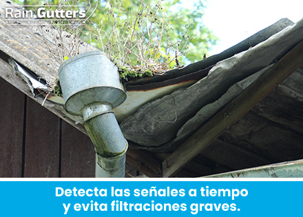 Se�al de que el Sistema de Canaletas de Lluvia Necesita una Soluci�n Experta