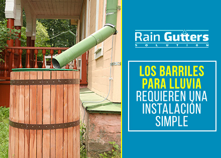 Barriles Para Lluvia y Sistema de Colección de Agua de Lluvia Instalados
