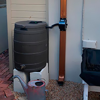 Sistema de Recolección de Agua de Lluvia Barril para Lluvia y Bajante